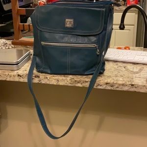 Relic Teal blue crossbody bag purse